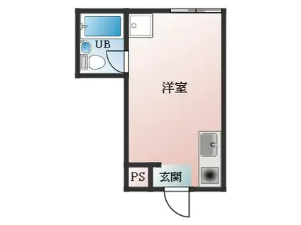 オリーブハウスⅡ(ワンルーム/3階)の間取り写真