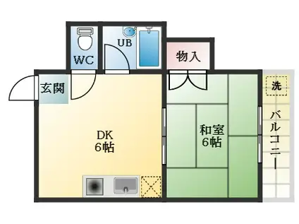 リテシュロット(1DK/4階)の間取り写真