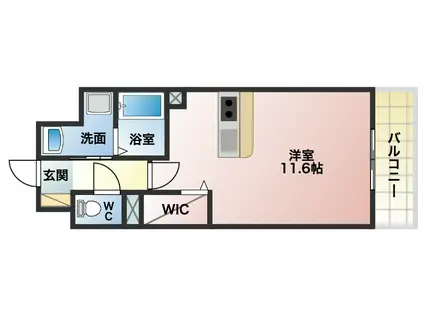 グラージュ春日丘(ワンルーム/4階)の間取り写真