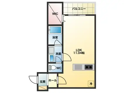 FSTYLE藤井寺道明寺1号館(ワンルーム/1階)の間取り写真