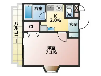 メゾン・ムカイ(1K/2階)の間取り写真