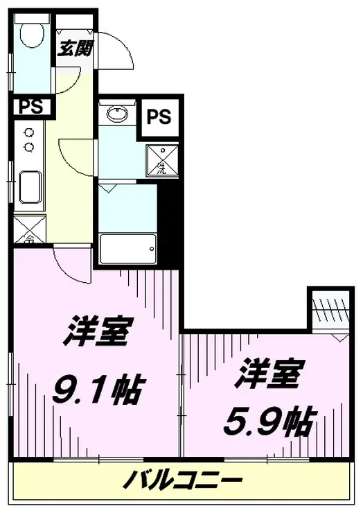 リブリ・ディエス参番館 3階階 間取り