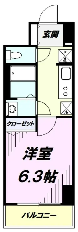 セントランド所沢 6階階 間取り
