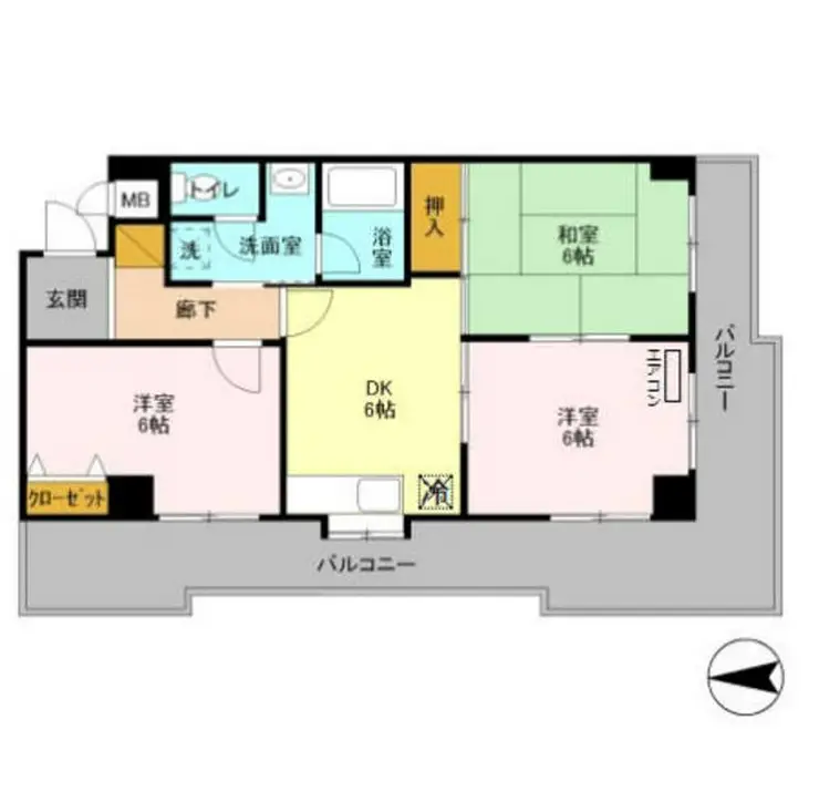 フローレンスMORITA 4階階 間取り