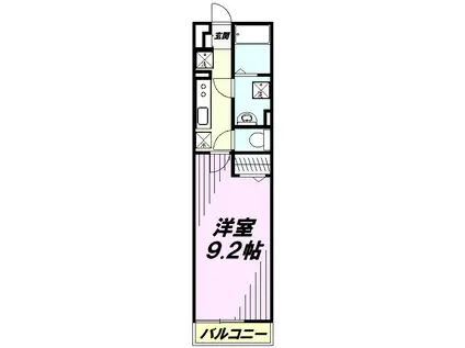 リブリ・メリオダス(1K/1階)の間取り写真