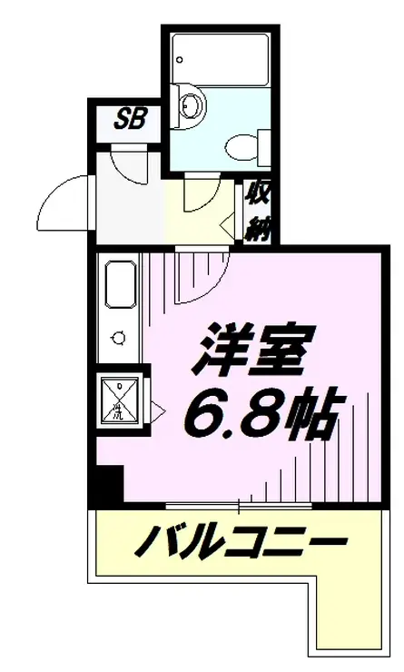 杉浦ハイツ狭山 2階階 間取り