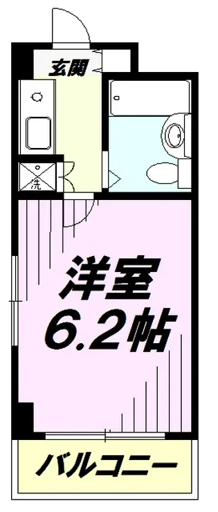 杉浦ハイツ狭山 1階階 間取り