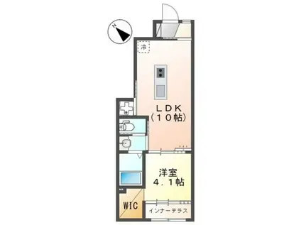 FELICE(1LDK/1階)の間取り写真