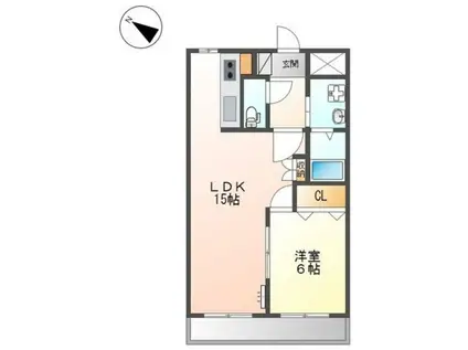 ラベンターナ(1LDK/3階)の間取り写真