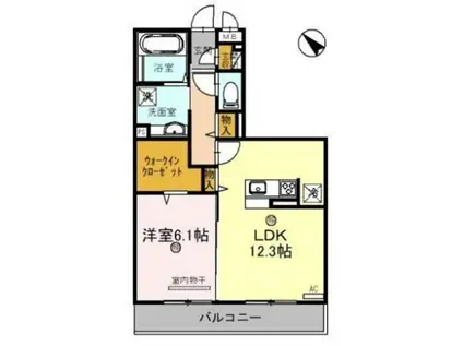 プレミール(1LDK/3階)の間取り写真