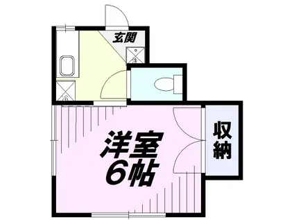 福寿荘(1K/1階)の間取り写真