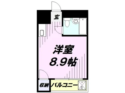 COOP KAZUMI(ワンルーム/1階)の間取り写真