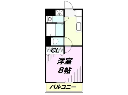 ヴィオラ・コリーヌ(1K/1階)の間取り写真