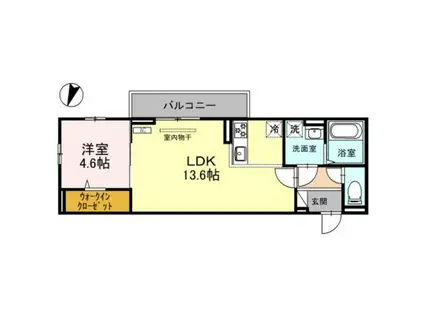 匠乃館 G(1LDK/2階)の間取り写真