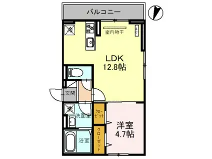 匠乃館 G(1LDK/3階)の間取り写真