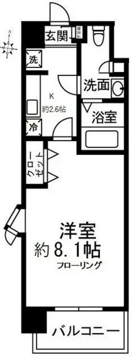 シティコート所沢 5階階 間取り