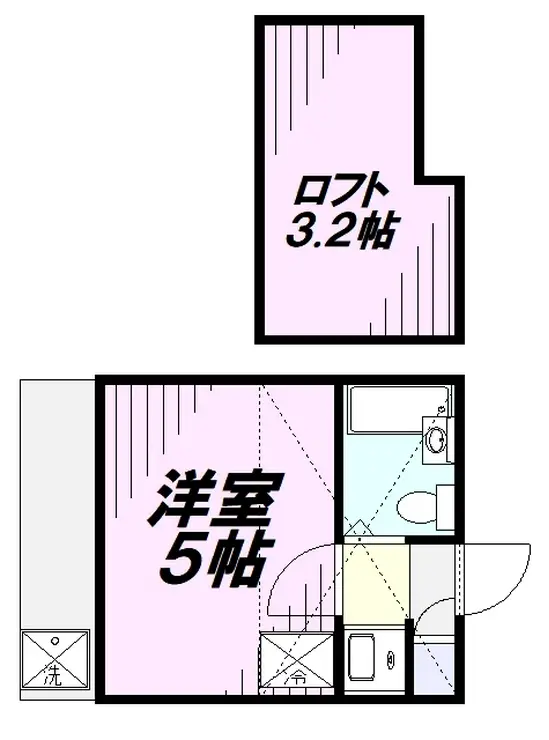 パレス清瀬Α 1階階 間取り