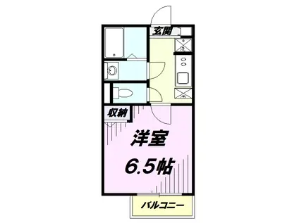 入間セイワレジデンス2(1K/1階)の間取り写真