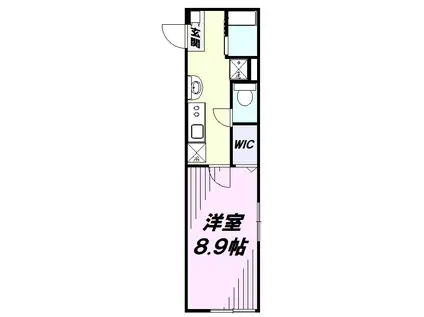 ONE-STAGE狭山(1K/1階)の間取り写真