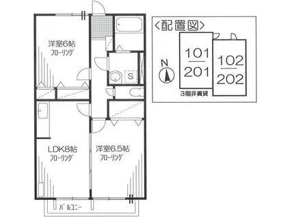 LOTUS LIFE(2LDK/2階)の間取り写真