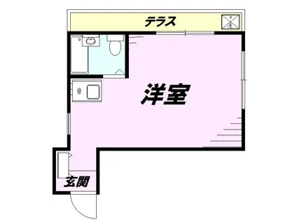 シャルマンK(ワンルーム/3階)の間取り写真