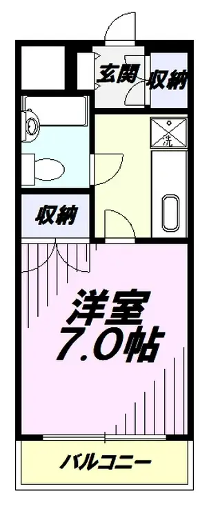 セザール清瀬中央公園 2階階 間取り