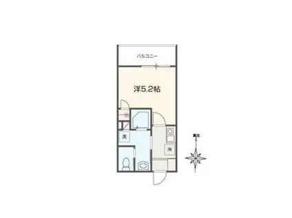 MELDIA新秋津(1K/3階)の間取り写真