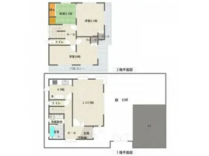 西武鉄道新宿線 入曽駅 徒歩34分 2階建 築35年(3LDK)の間取り写真