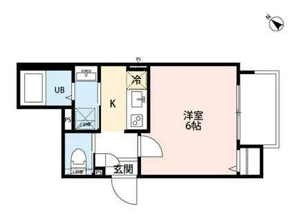 ROBOT HOME 東所沢Ⅱ(1K/1階)の間取り写真