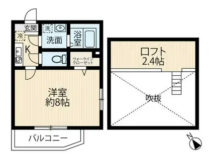 リベルタ(1K/3階)の間取り写真