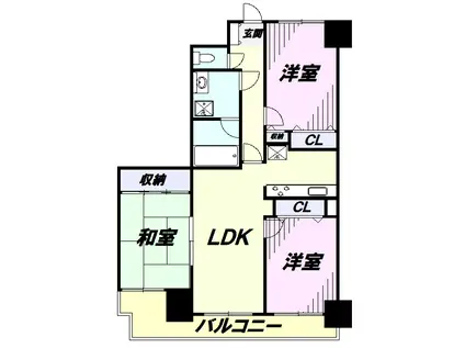 ライオンズマンション狭山第3(3LDK/10階)の間取り写真