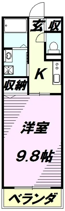 ジェルメ 東所沢 4階階 間取り