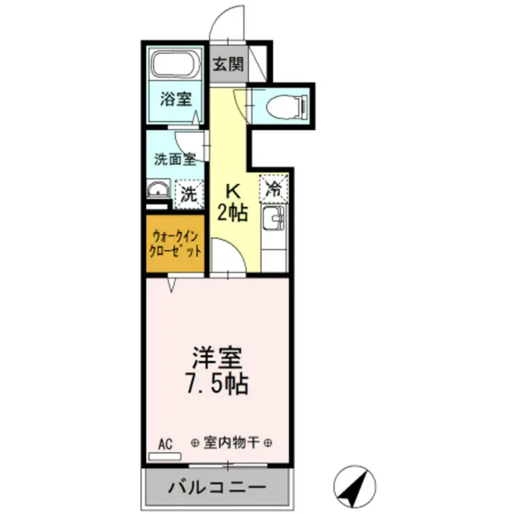 マウントサイド 2階階 間取り