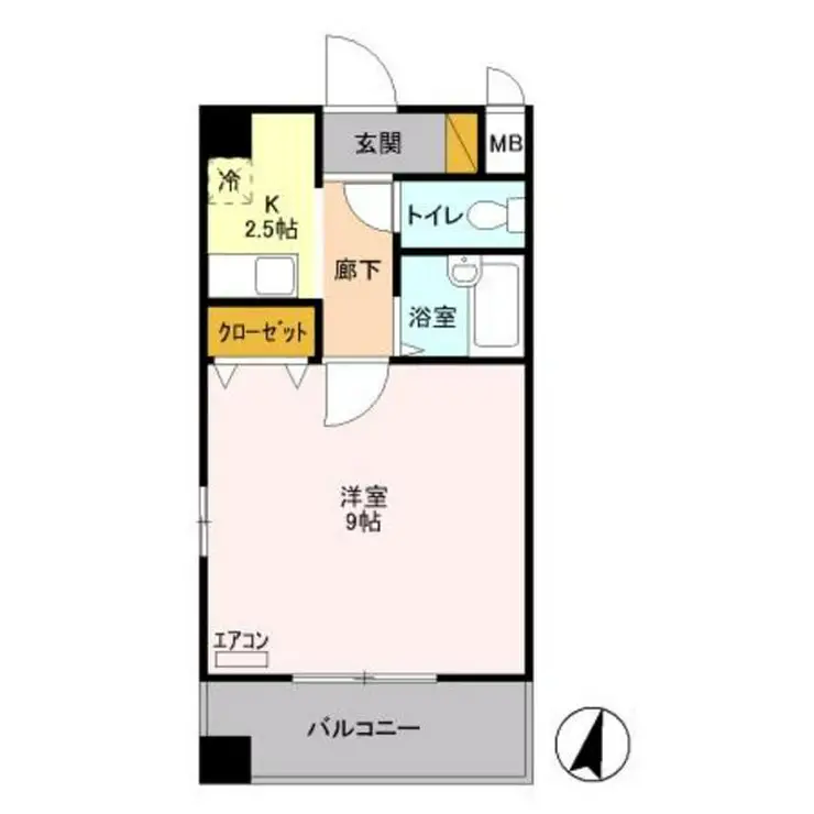 マンション多摩 3階階 間取り