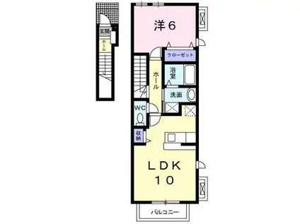 シンフォニーNAKANOⅡ(1LDK/2階)の間取り写真