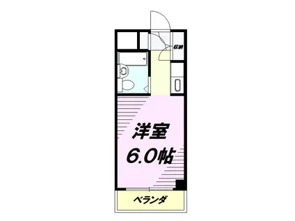 タイヨウマンション(ワンルーム/3階)の間取り写真