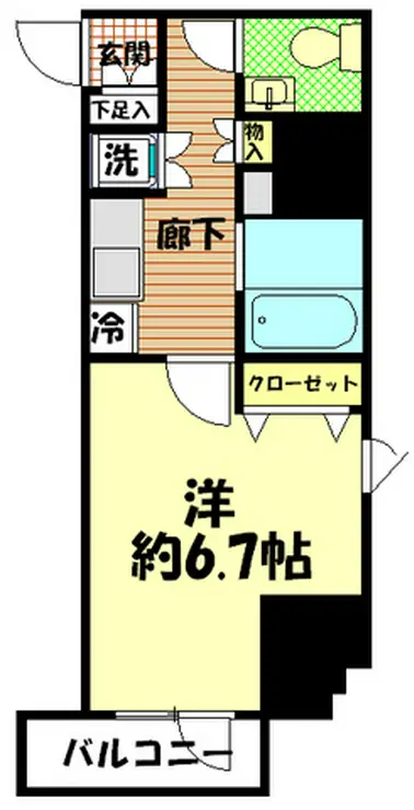スパシエ八王子クレストタワー 3階階 間取り
