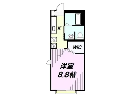 ラ・シエスト(1K/1階)の間取り写真