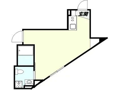 ACROSS八王子(1K/3階)の間取り写真
