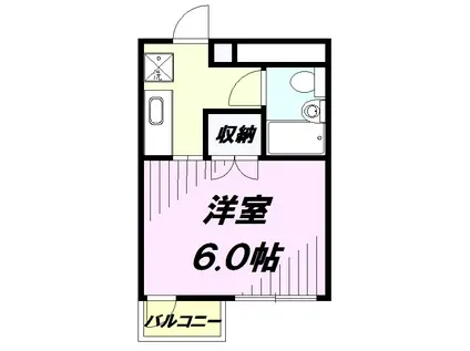 マイコート真宮(1K/3階)の間取り写真