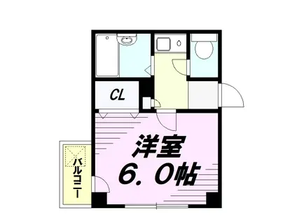 プライマフェイス(1K/3階)の間取り写真