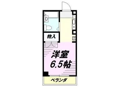 ホワイトウイング片倉Ⅰ(ワンルーム/3階)の間取り写真