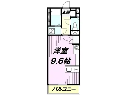 レオネクストトレフール(ワンルーム/3階)の間取り写真