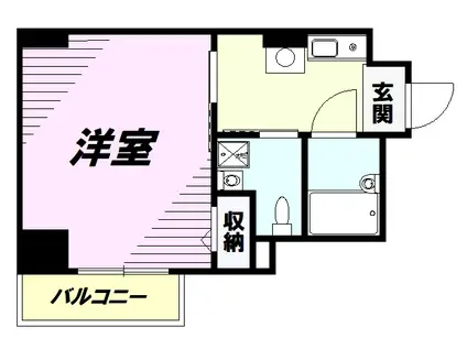 コアハイム八王子(1K/3階)の間取り写真