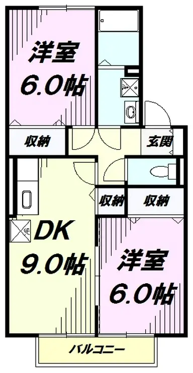 ドエル59 1階階 間取り