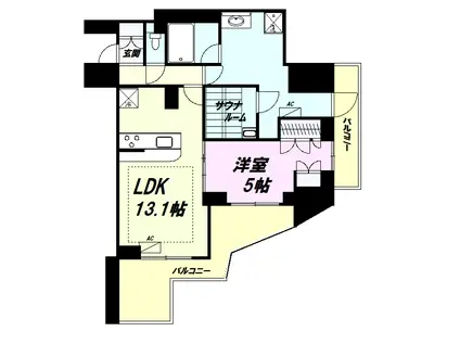 LUXENA八王子寺町(1LDK/10階)の間取り写真