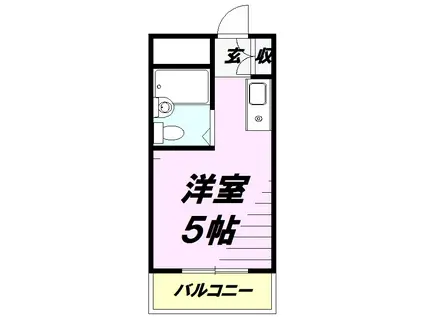 メゾンドノア天神町(ワンルーム/3階)の間取り写真