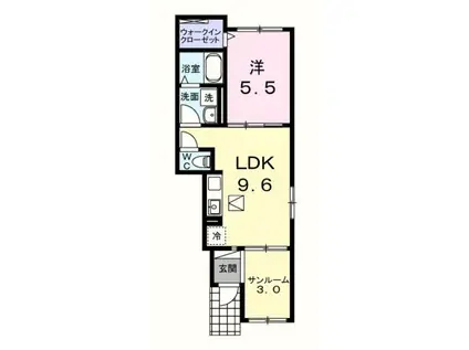 五日市線 秋川駅 徒歩10分 2階建 新築(1LDK/1階)の間取り写真