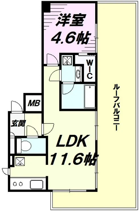 サットンアリビオ八王子 7階階 間取り