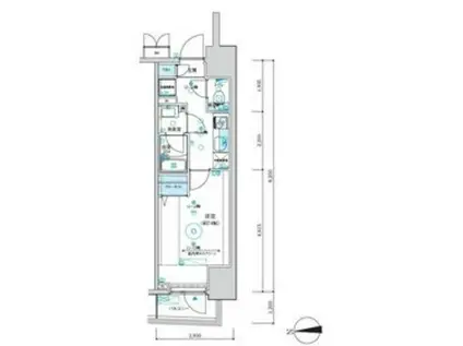 MAXIV八王子TRE(1K/6階)の間取り写真